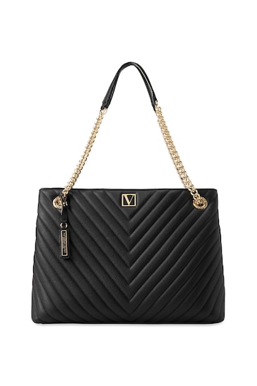 Victoria's Secret Black Lily Tote Bag