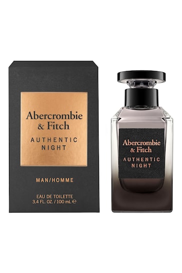 Buy Abercrombie & Fitch Authentic Night for Men Eau De Toilette 100ml ...