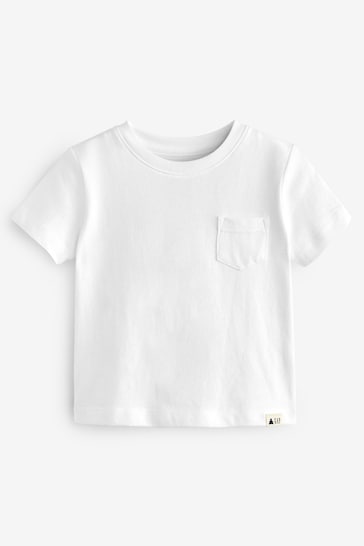 Buy Gap White Pocket Short Sleeve Crew Neck T-Shirt from the Next UK ...