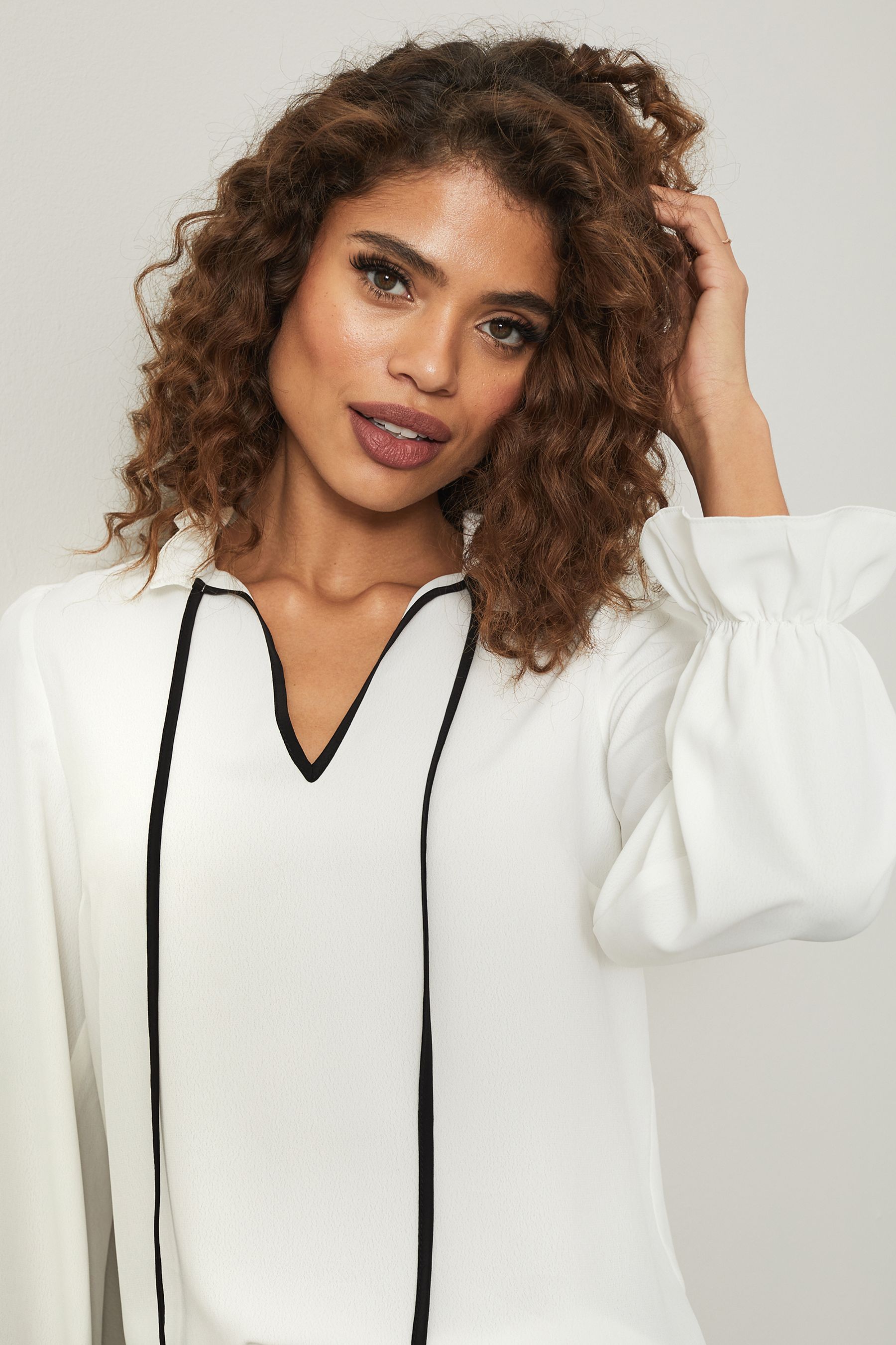 White hot sale smock top