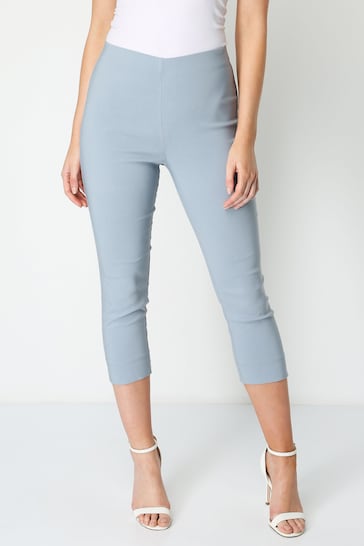 Roman Grey Cropped Stretch Trouser