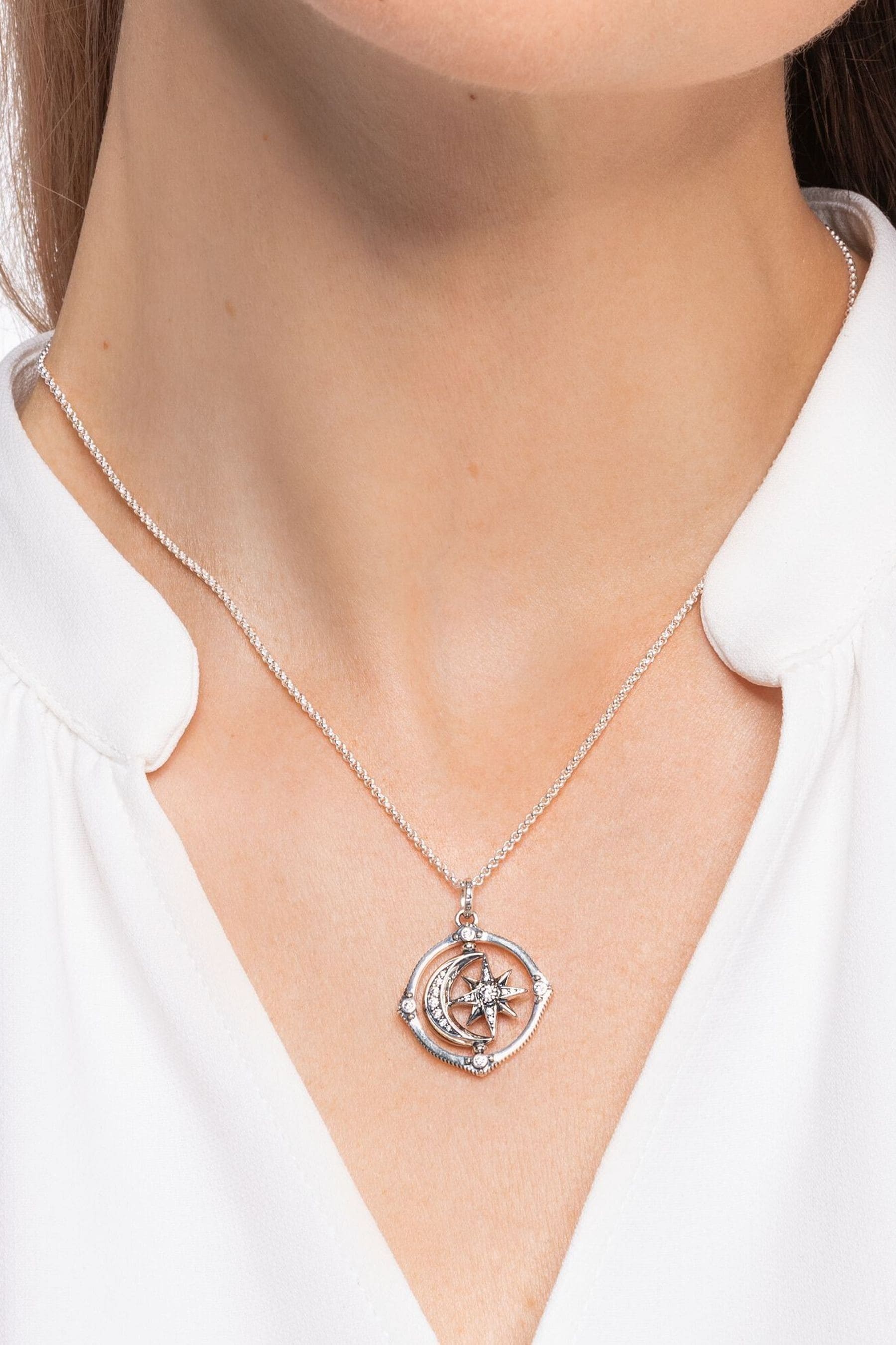 Buy Thomas Sabo Silver Kingdom of Dreams Spinning Moon and Star