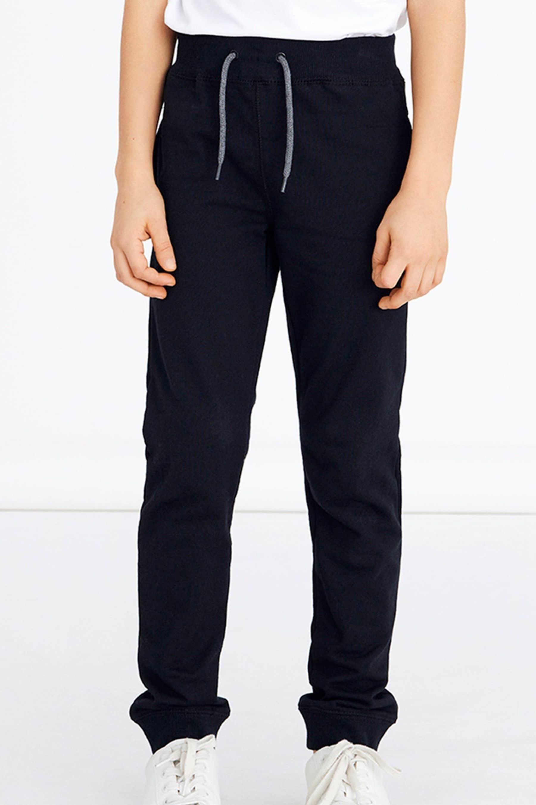 Name It Black Cotton Sweatpants