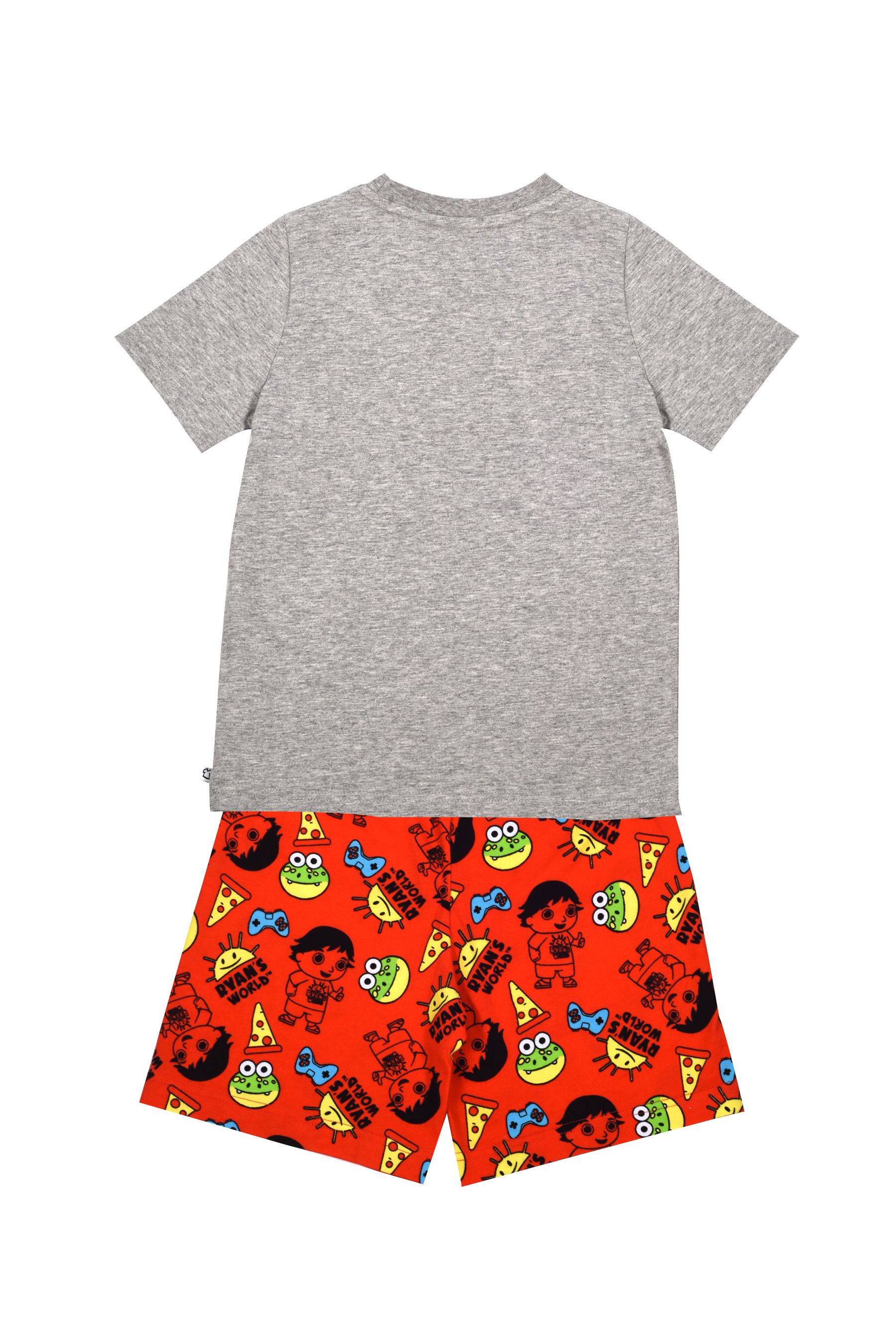 Brand Threads Grey Ryan s World Boys Short Pyjamas