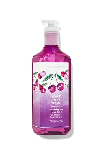 Bath & Body Works Black Cherry Merlot Cleansing Gel Hand Soap 8 fl oz / 236 mL