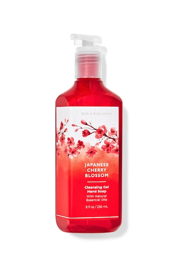 Bath & Body Works Japanese Cherry Blossom Cleansing Gel Hand Soap 8 fl oz / 236 mL