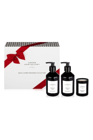 Urban Apothecary Oriental Noir Body + Home Collection  300ml Wash, Lotion and 70g Candle Gift Set