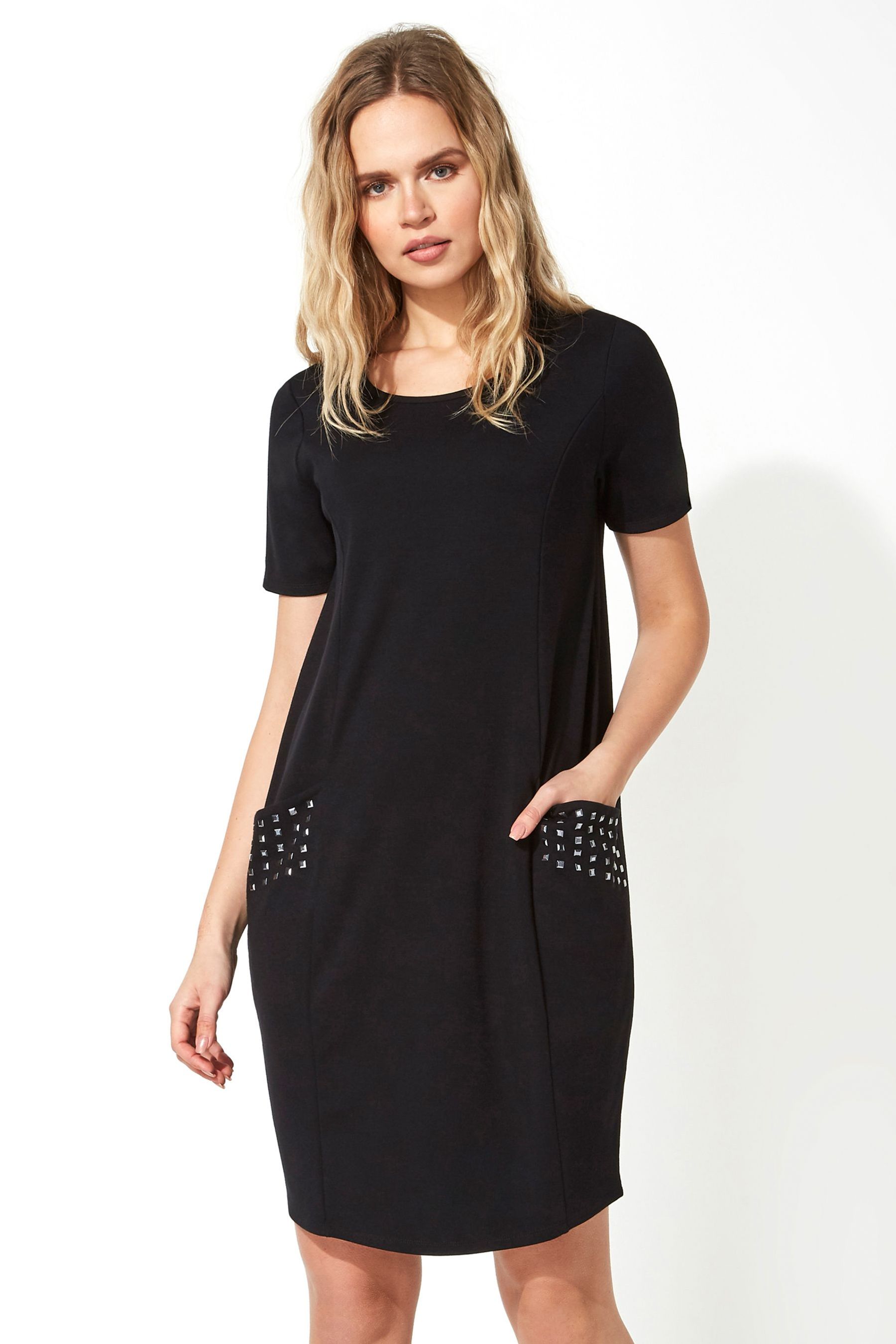 Buy Roman Pocket Stud Detail Slouch Dress from the Next UK online shop