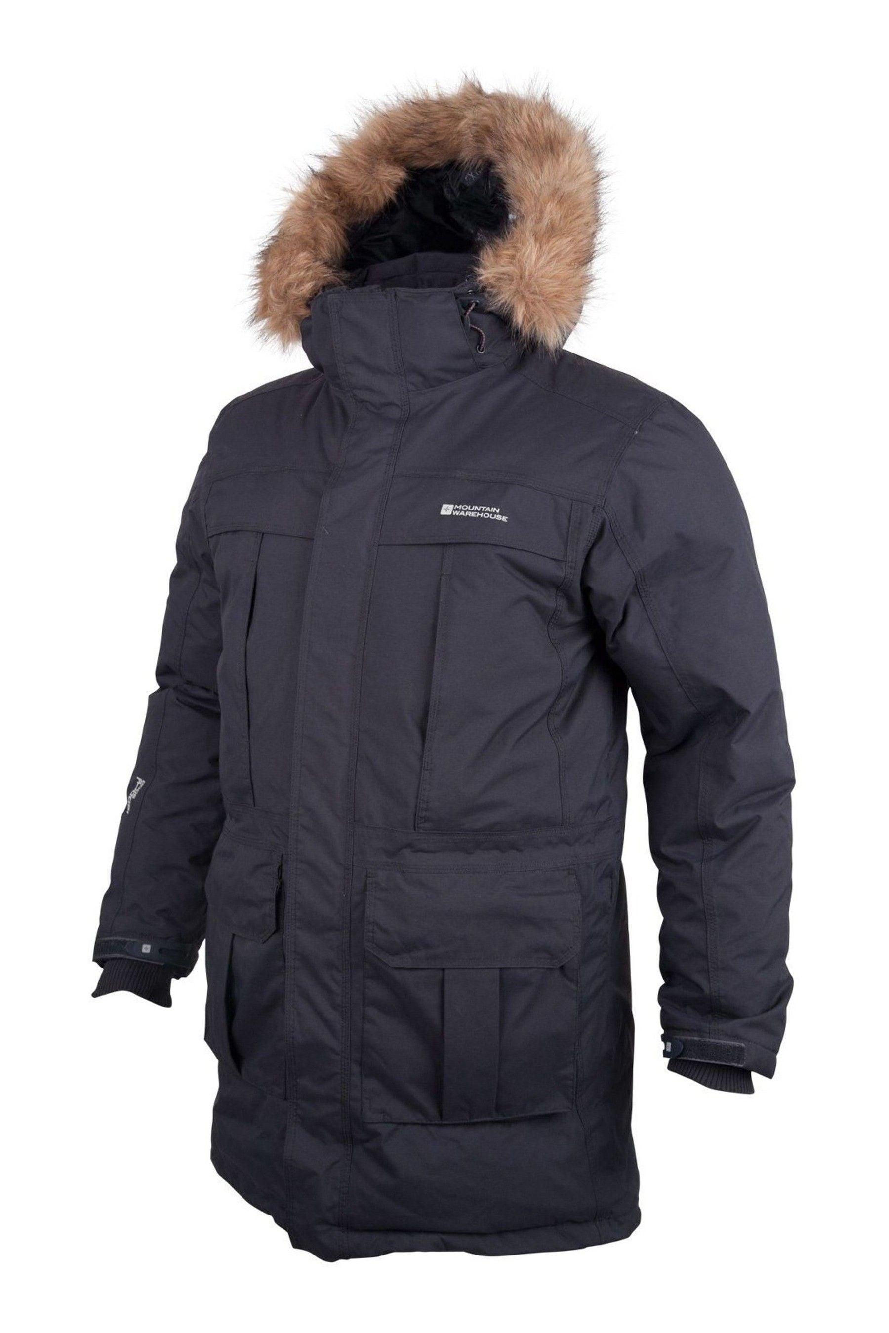 Mountain Warehouse Grey Antarctic Extreme Waterproof Mens Down Jacket