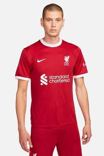 Nike Red Blank Liverpool FC Stadium 23/24 Home Football Shirt