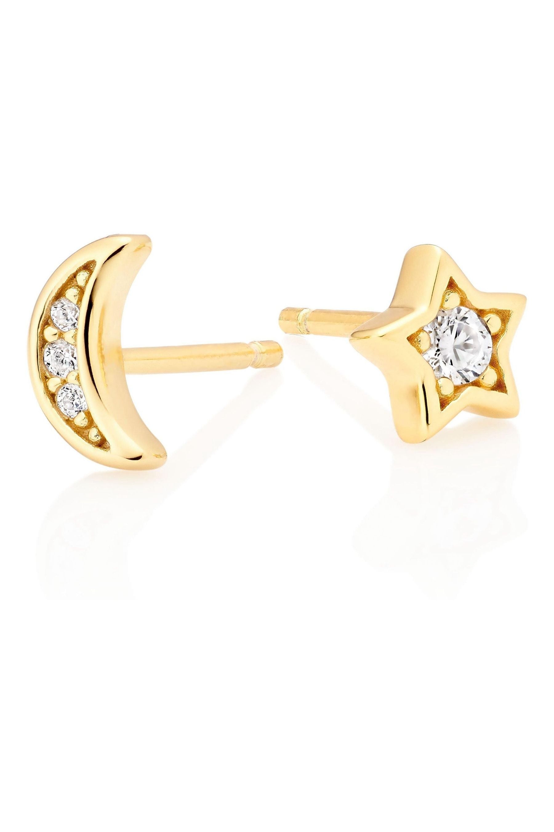 Beaverbrooks moon and star clearance earrings