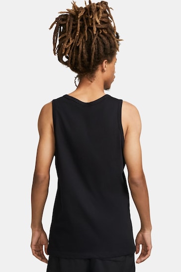 Nike Black Sportswear Graphic Printed Vest