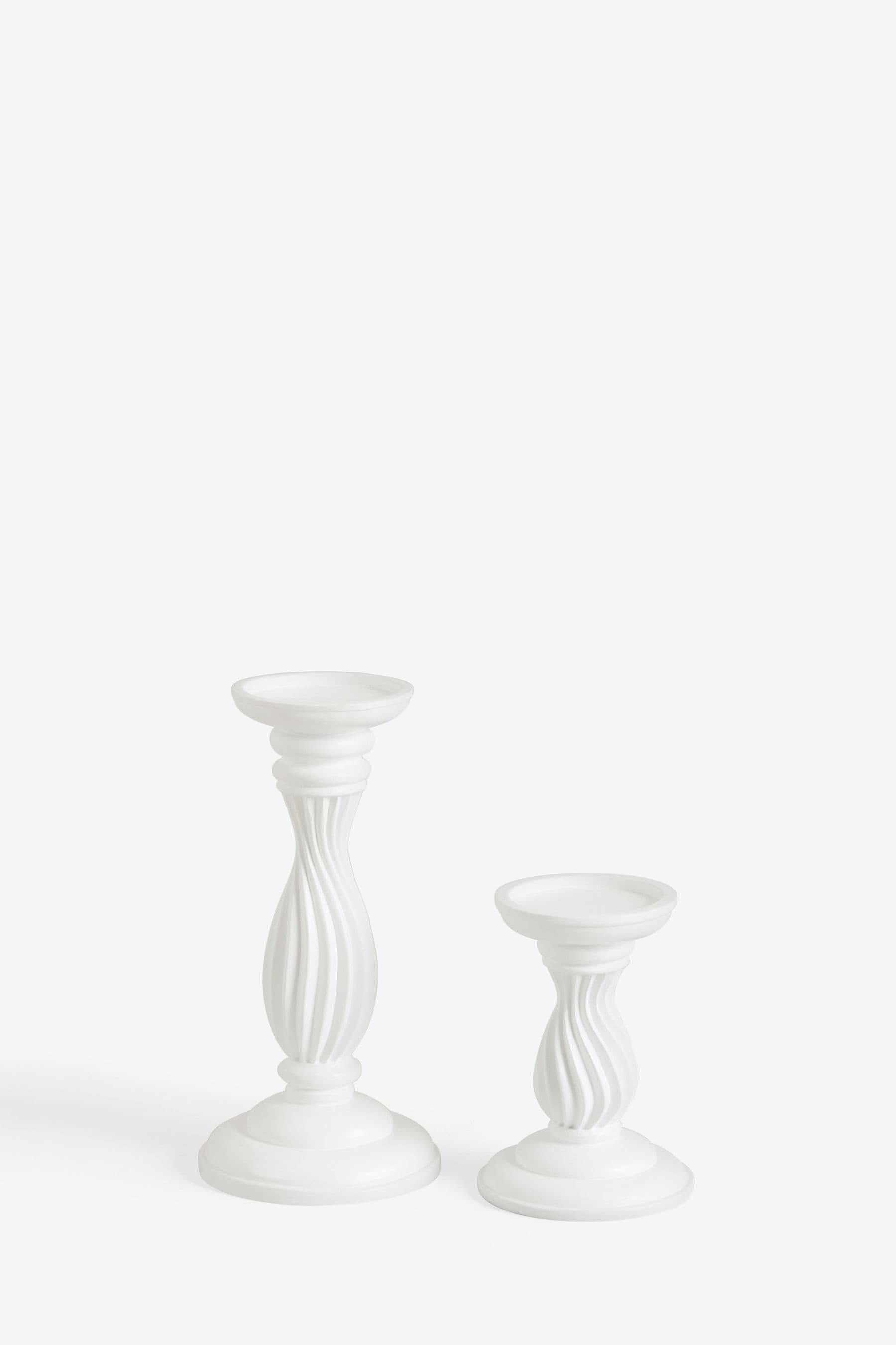 White pedestal candle new arrivals holder