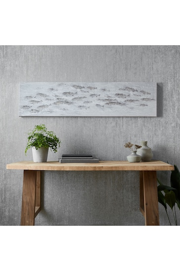 Art For The Home Grey Fish Tales Canvas