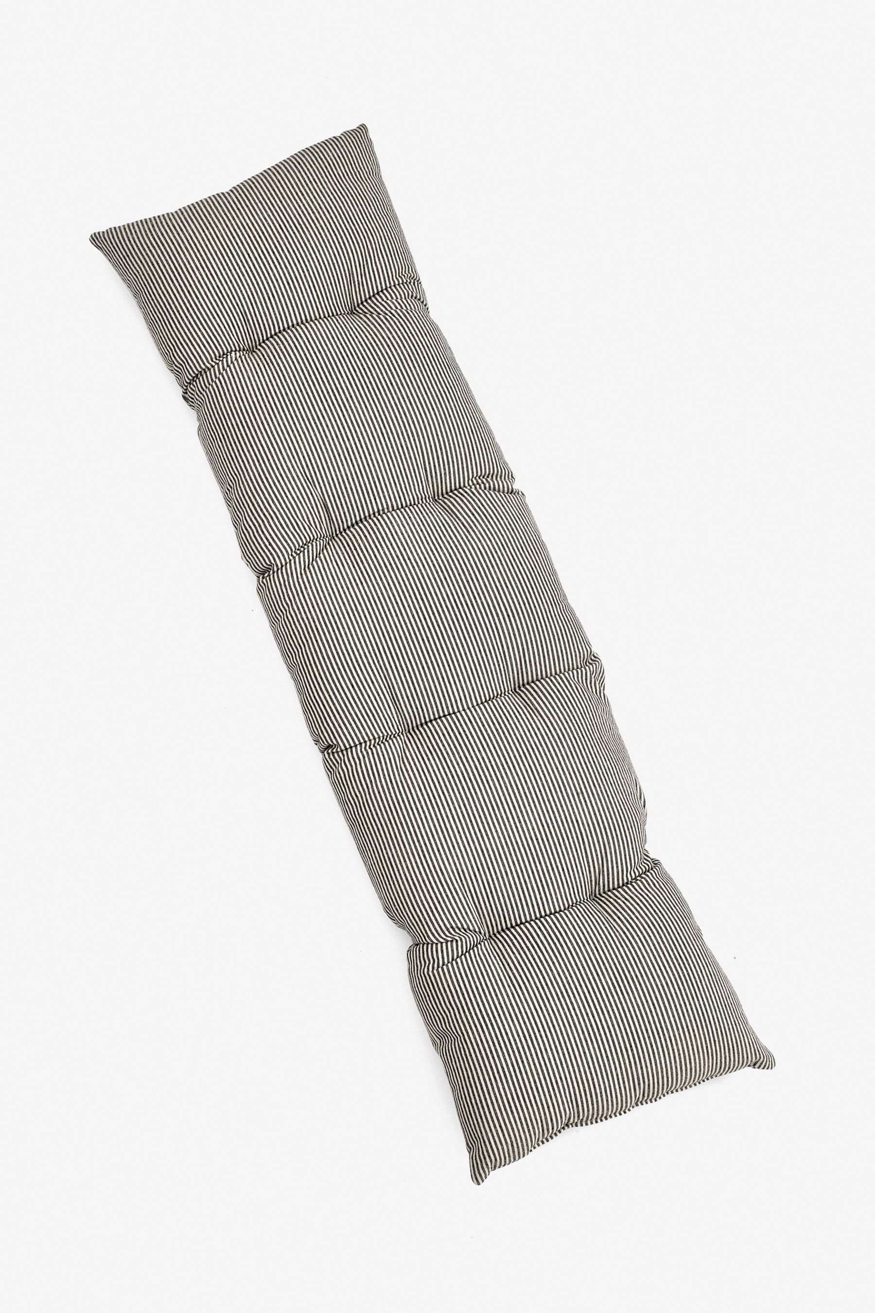Black and white striped bench cushion sales