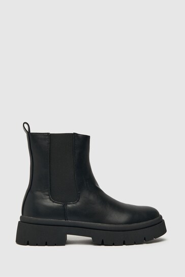Schuh Addison Chunky Chelsea Black Boots