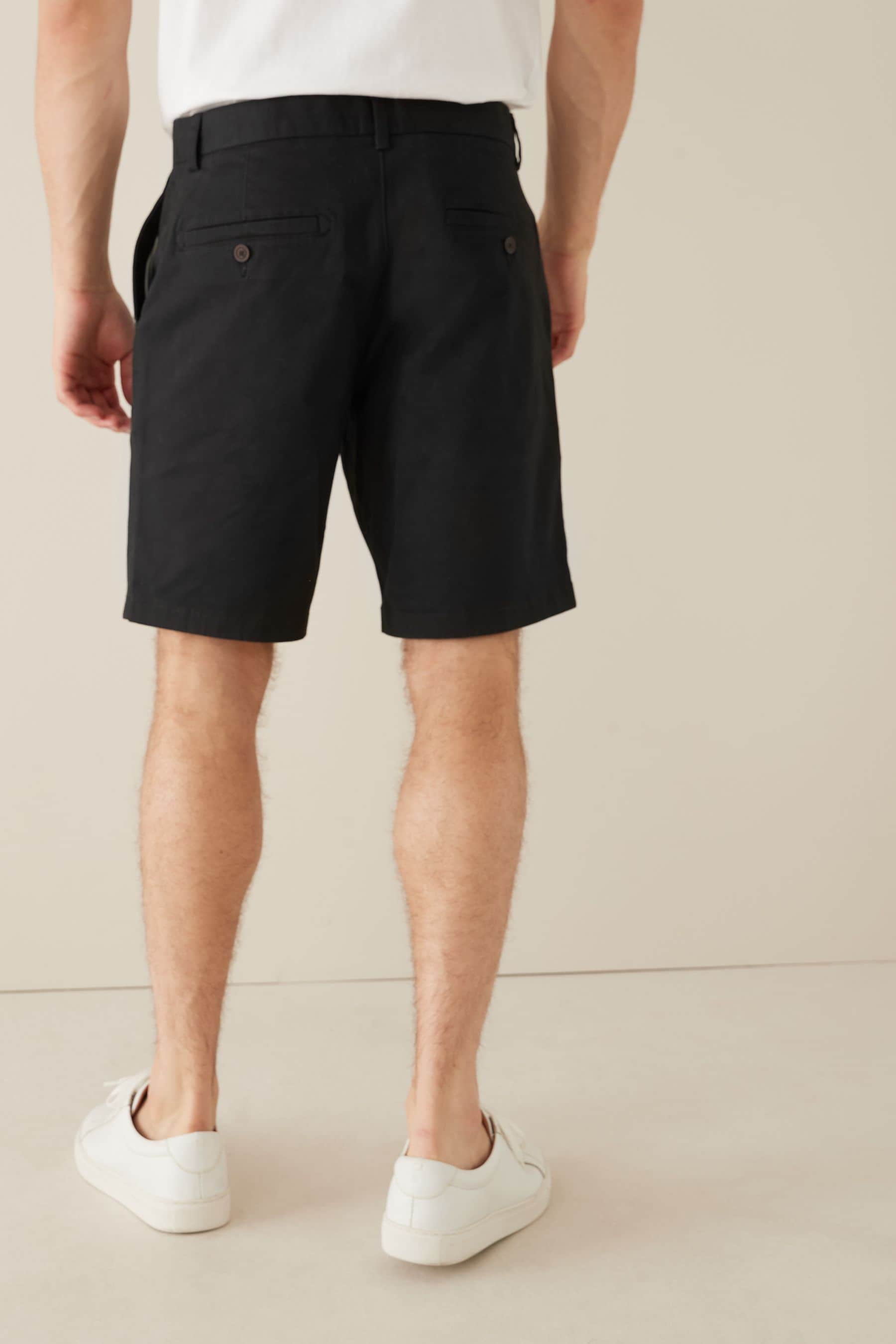 Next black chino hot sale shorts