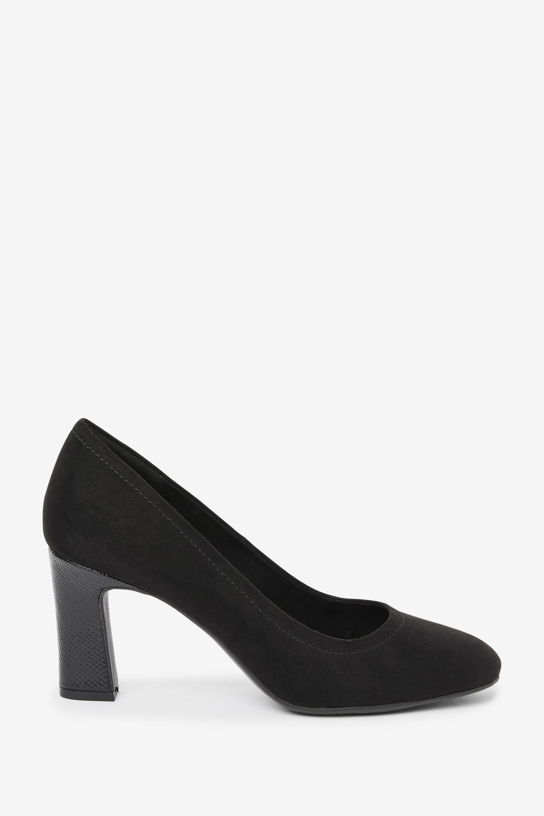Wide width sale black pumps