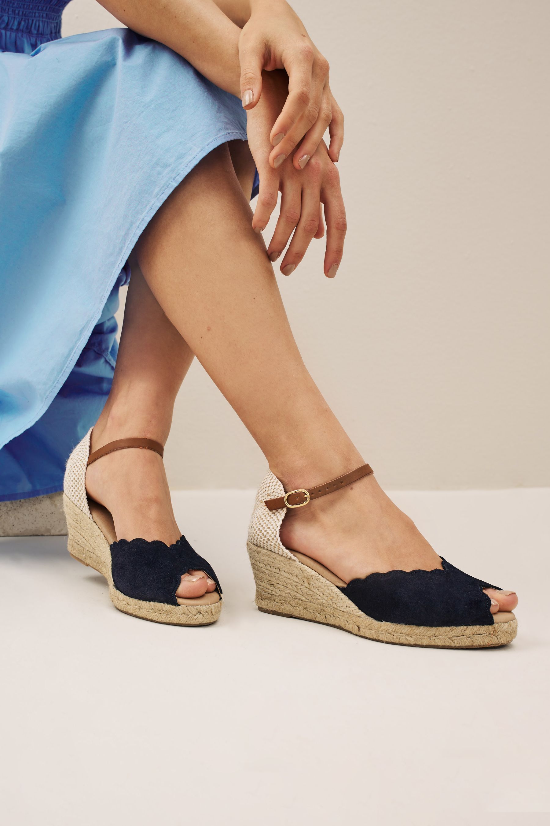 Next 2025 navy wedges