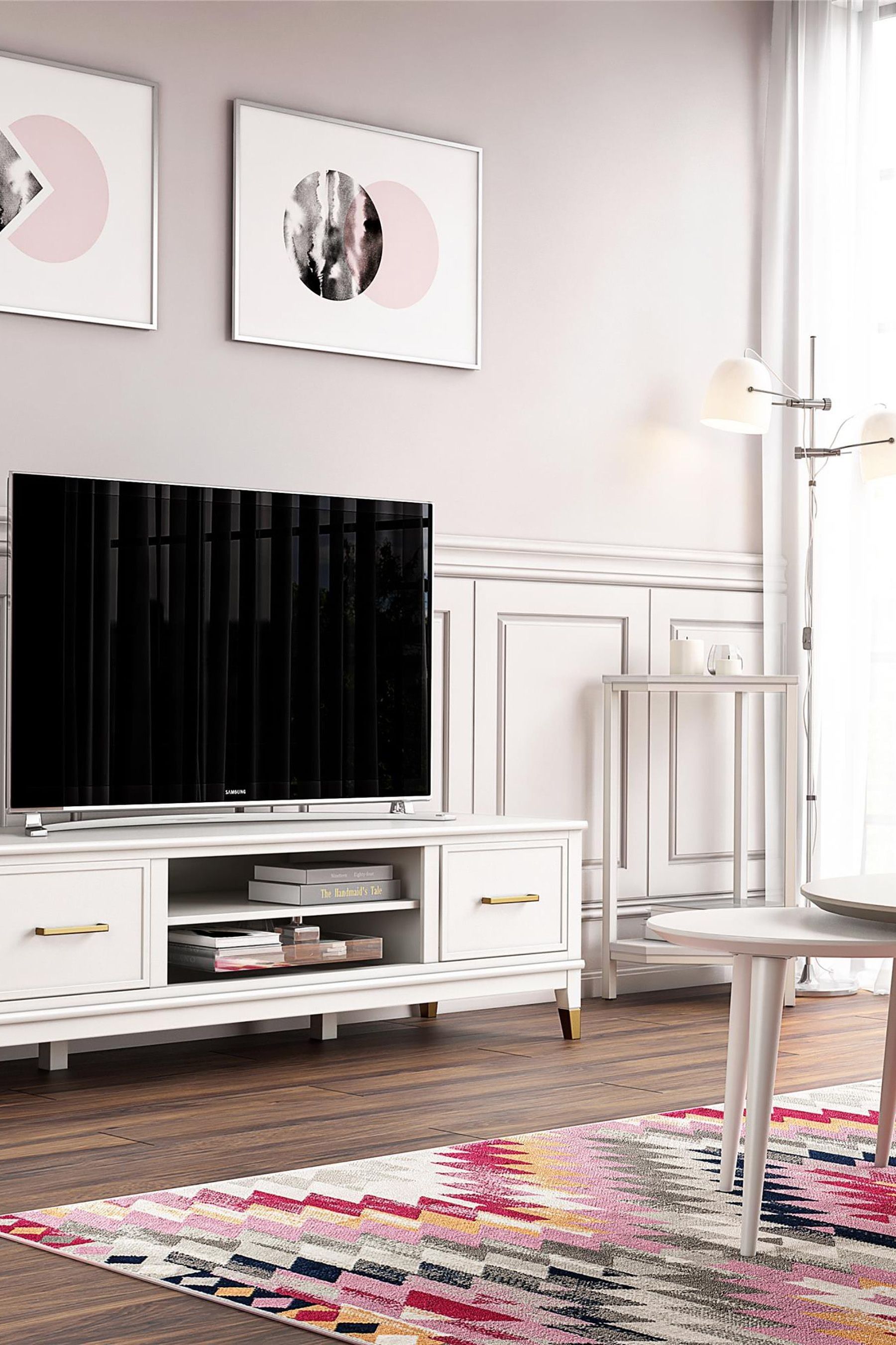 Westerleigh tv stand grey best sale