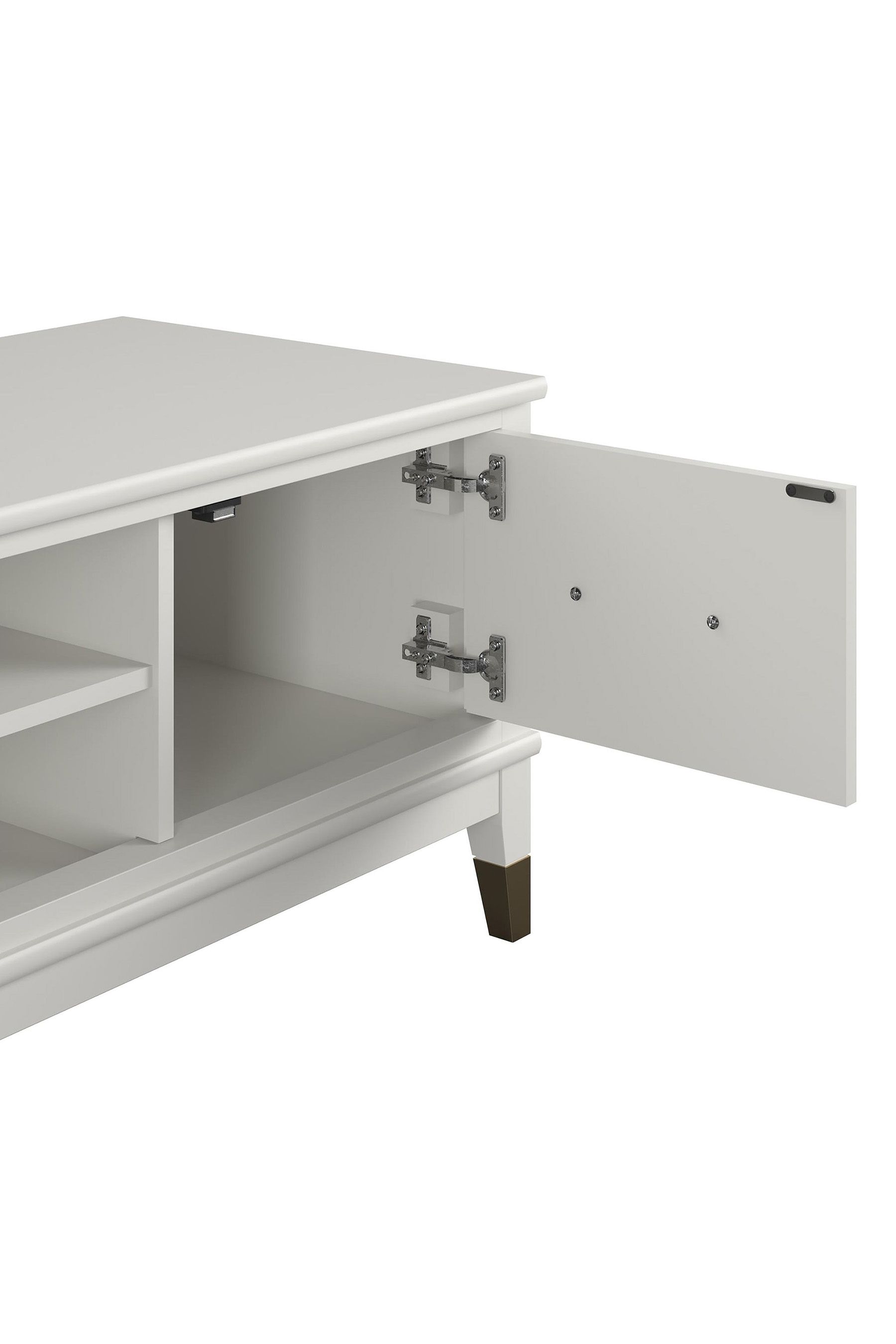 Westerleigh tv outlet stand white