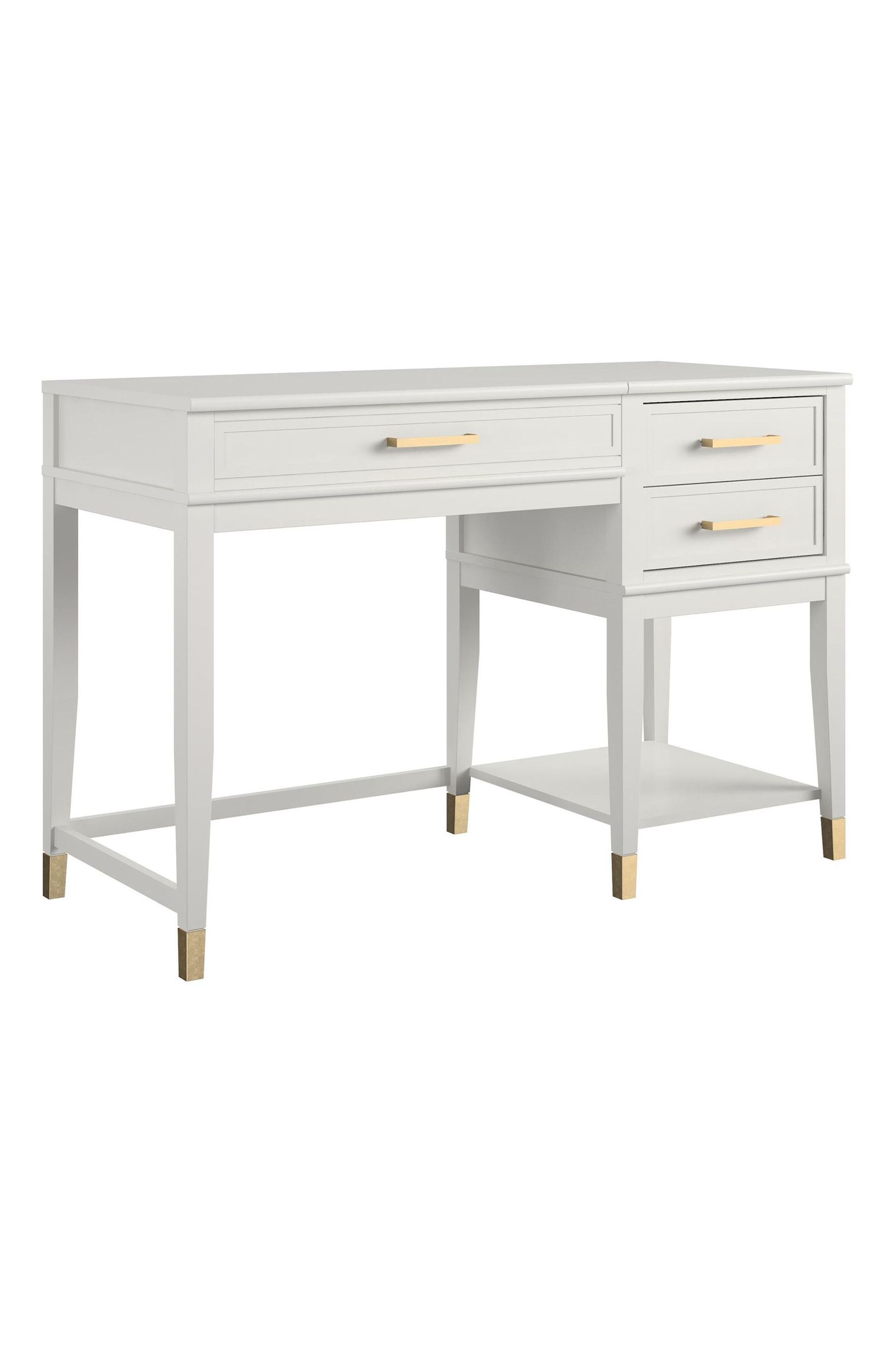 White lift cheap top desk