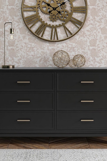 CosmoLiving Black Westerleigh Six Drawers Chest