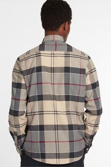 Barbour® Natural Tartan Edderton Tailored Long Sleeve Cotton Shirt