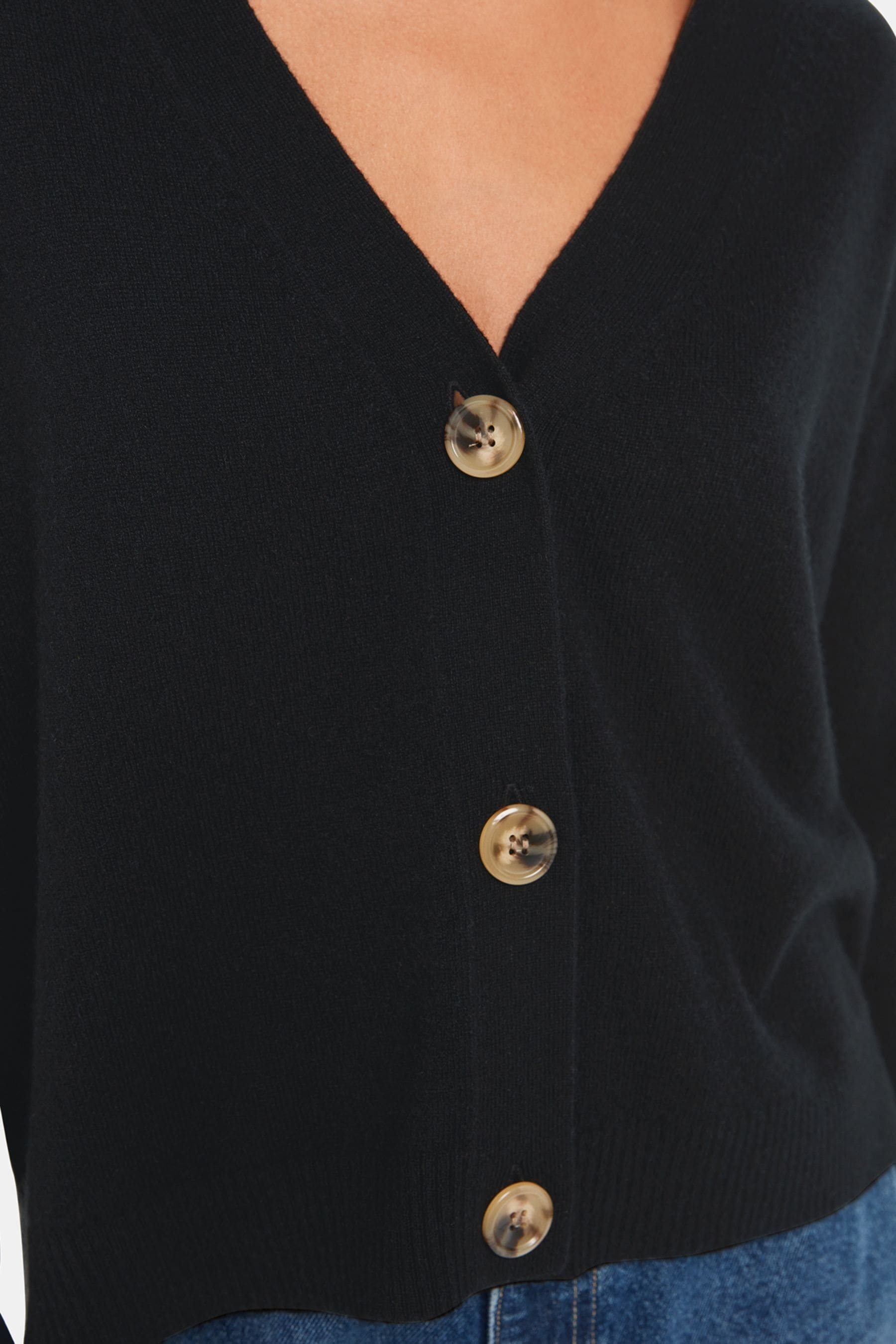 Black cashmere cardigan uk sale