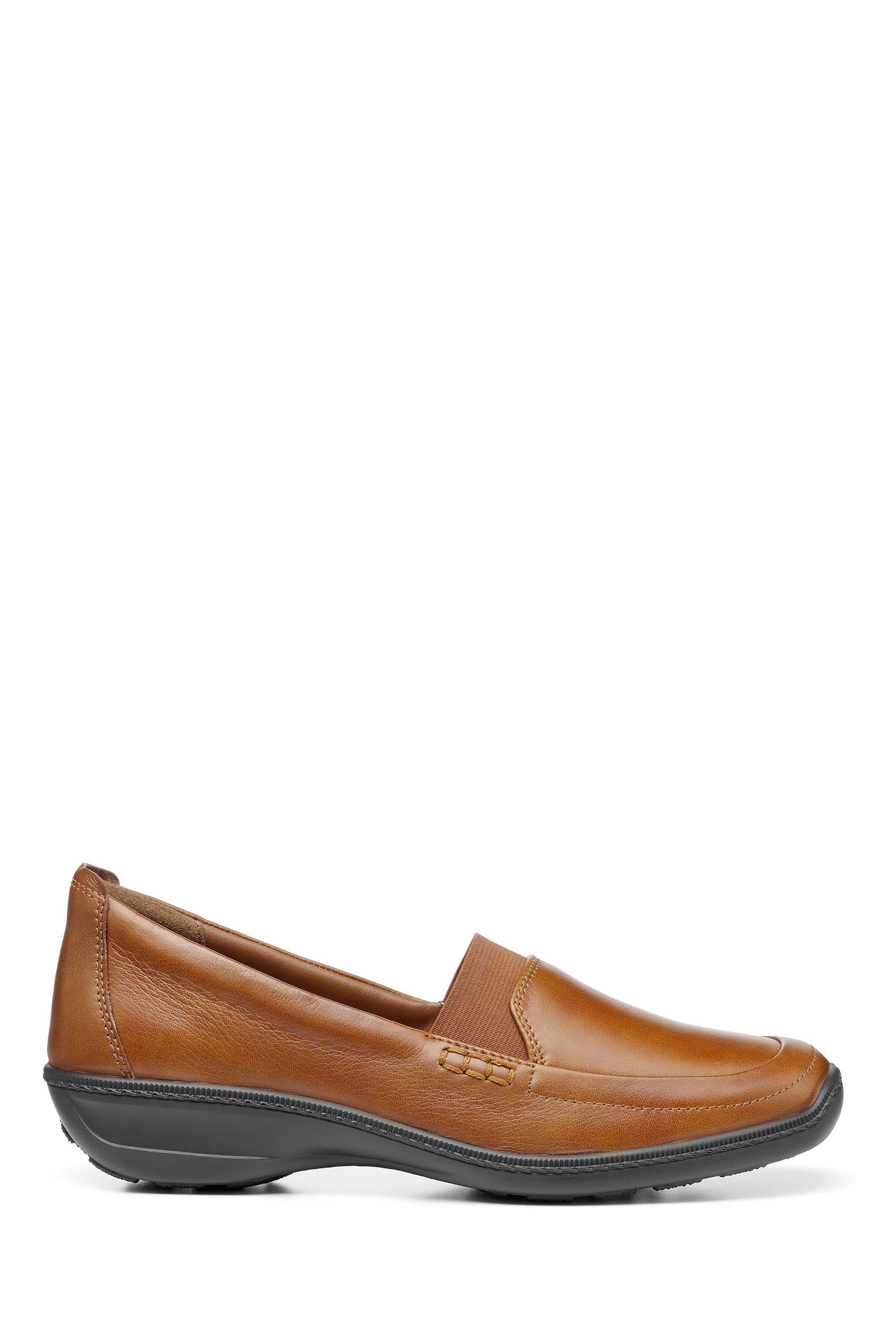 Hotter Wide Fit Blue Faith Slip On Full Covered Shoes