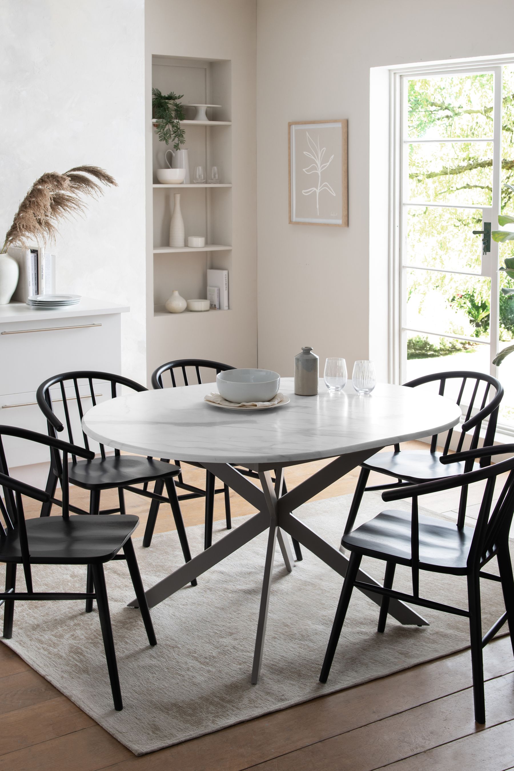 Next marble shop dining table