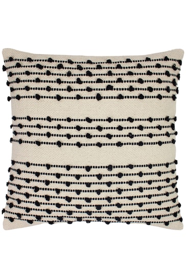 furn. Natural/Black Mossa Woven Polyester Filled Cushion
