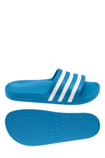 adidas Blue Sportswear Adilette Aqua Slides