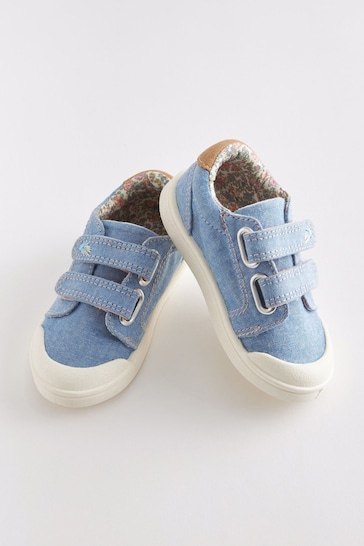 Blue Denim Standard Fit (F) Sandals & Flip Flops