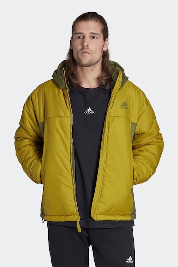 Adidas Bsc 3-Stripes Hooded Insulated Jacket BLACK HG6276