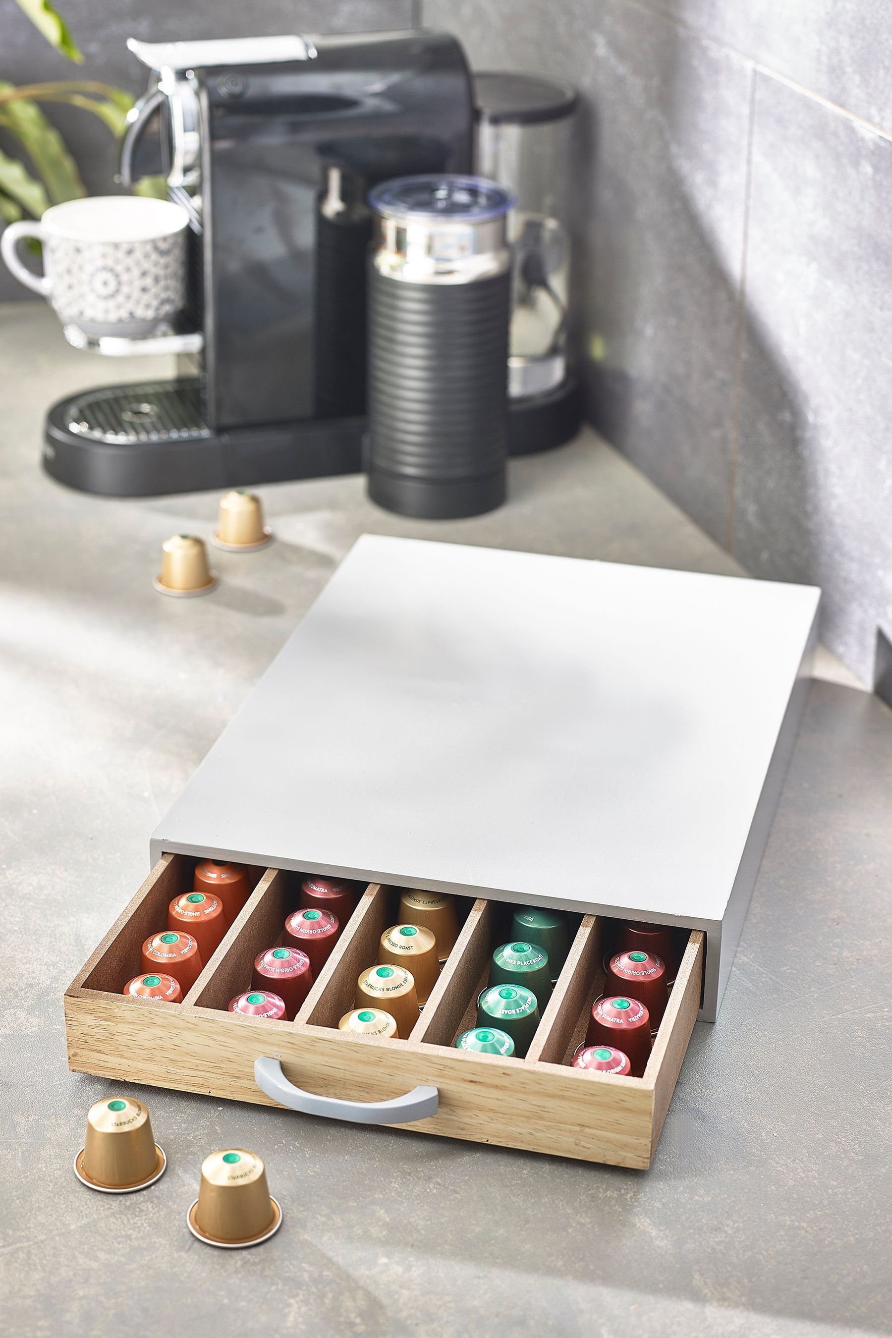 coffee pod drawer