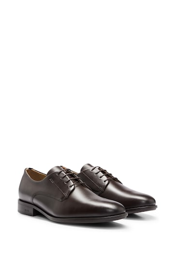 BOSS Brown Colby Leather Derby Shoes