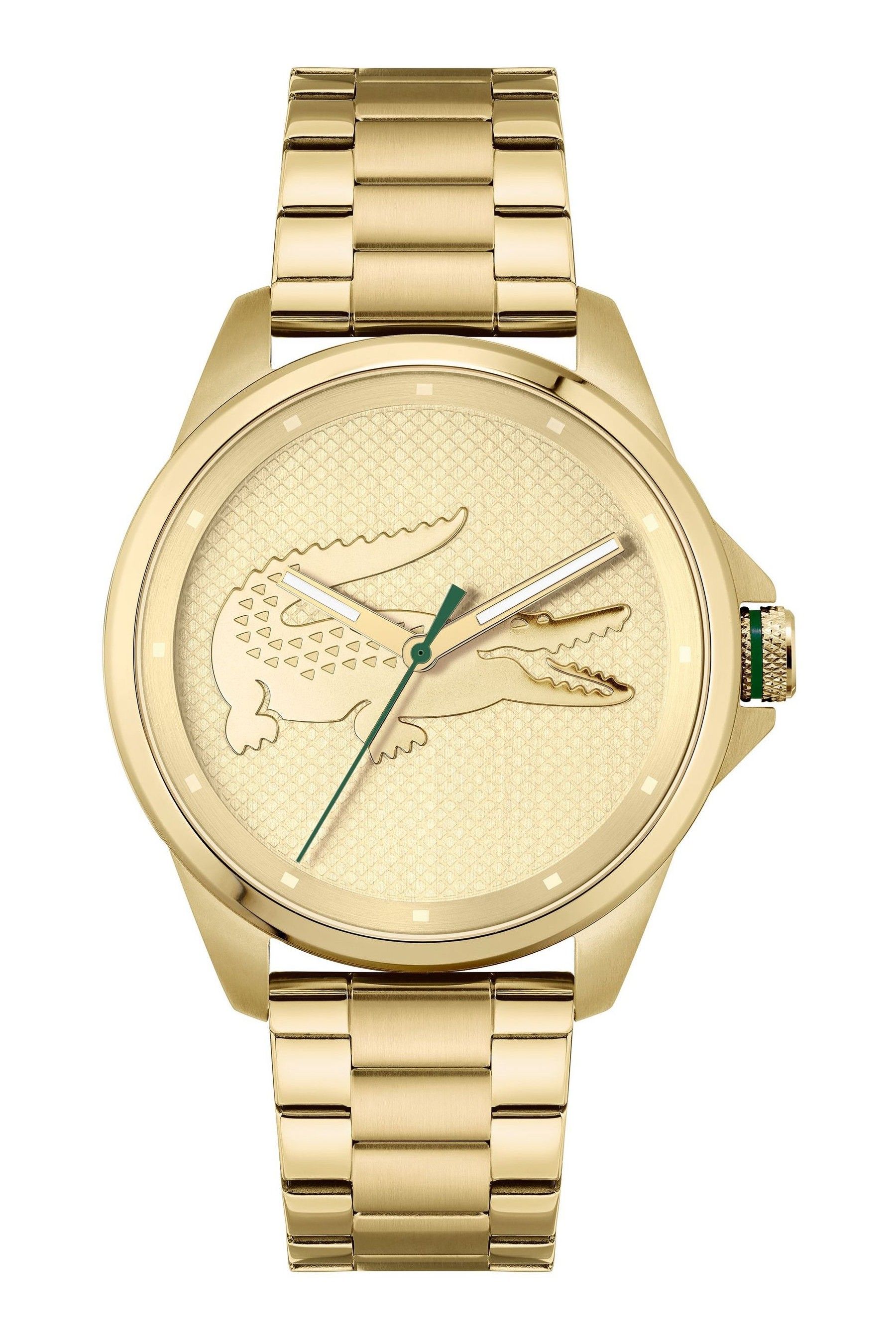 Lacoste gold croc sale