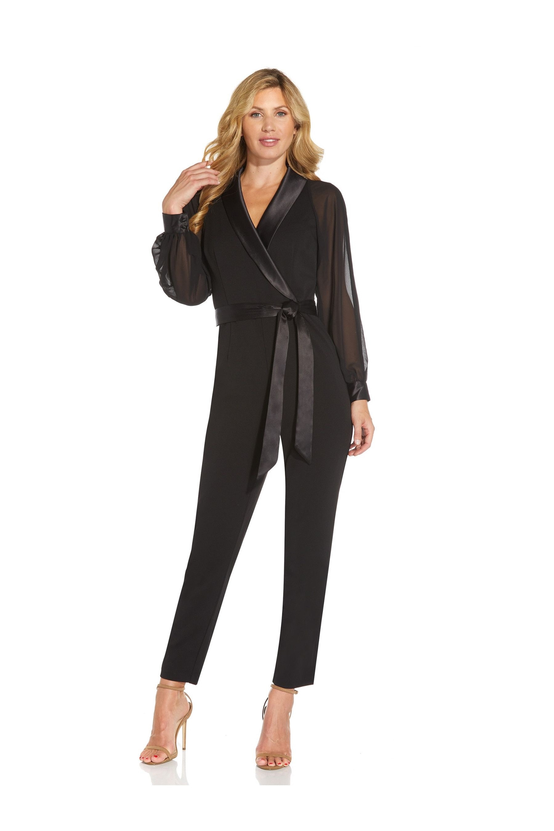 Adrianna papell deals tuxedo jumpsuit