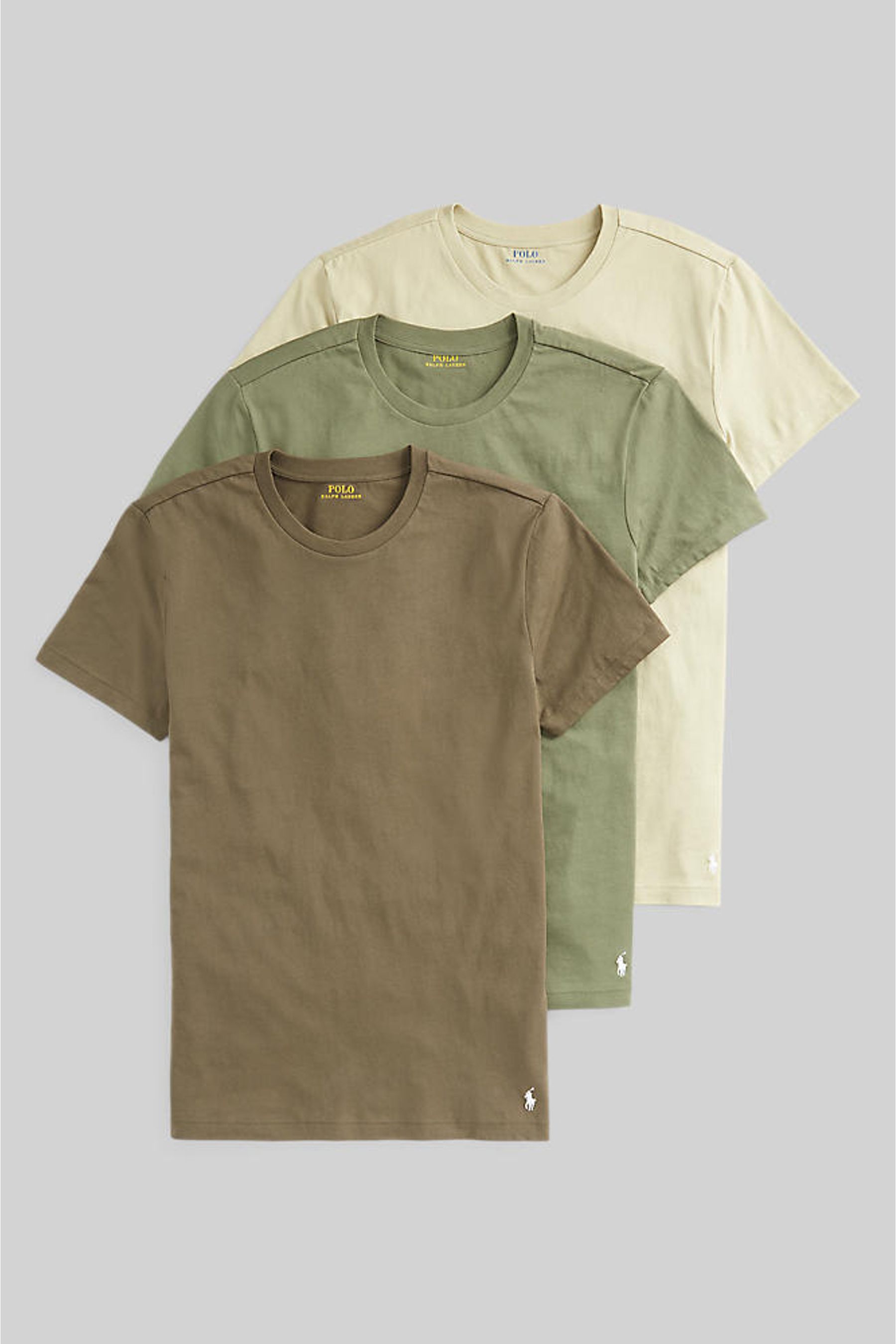 Buy Polo Ralph Lauren Slim Crewneck TShirts 3 Pack from the Next UK