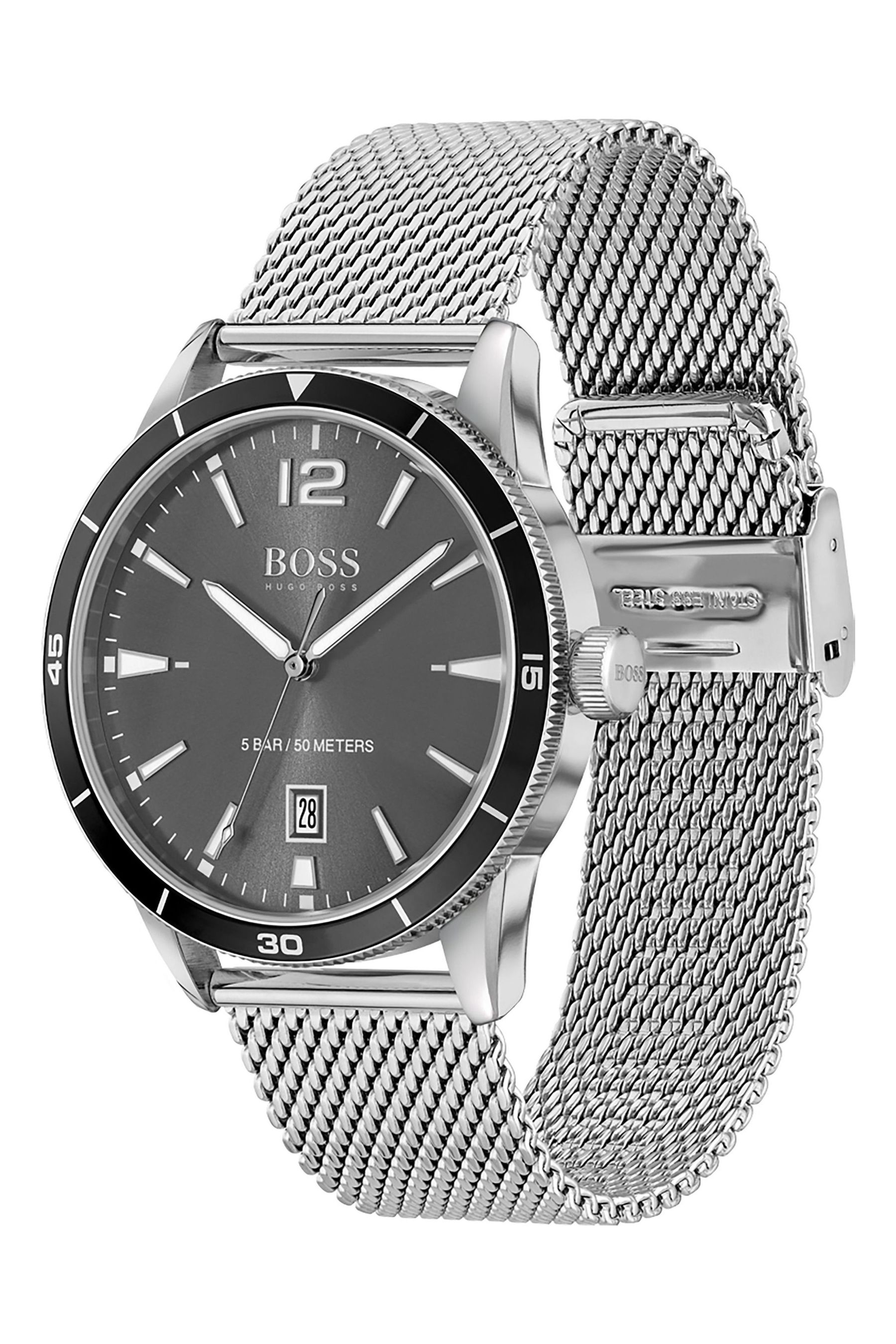 Buy BOSS Silver Watch Cufflinks Mens Gift Set from the Next UK