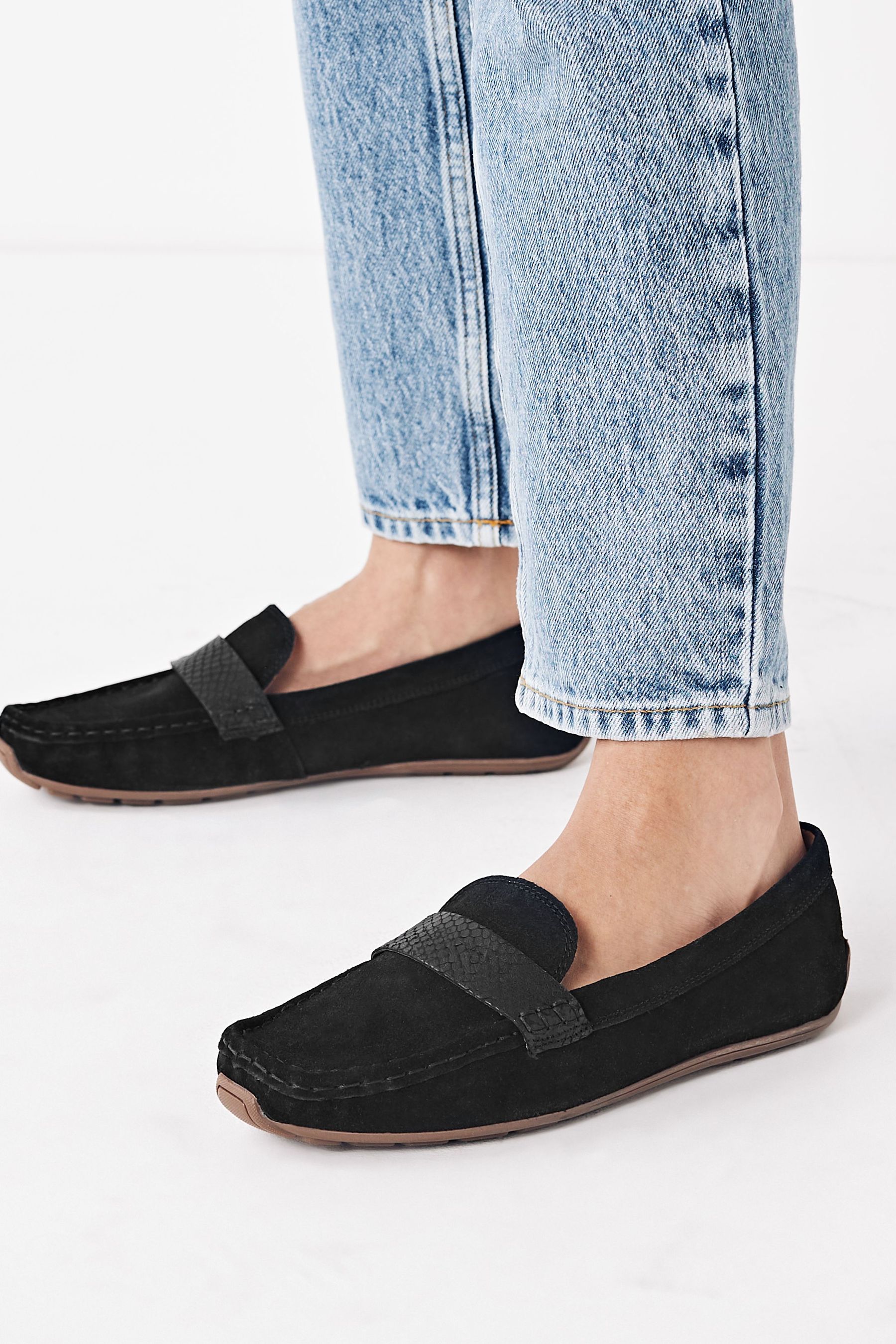 Forever Comfort® Leather Driver Shoes 