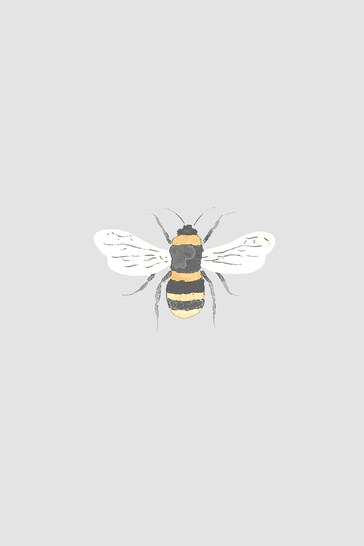 Sophie Allport Grey Bees Wallpaper Wallpaper