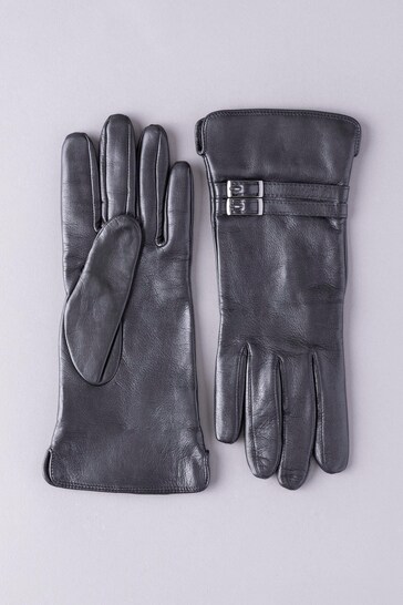 Lakeland Leather Twin Buckle Leather Gloves