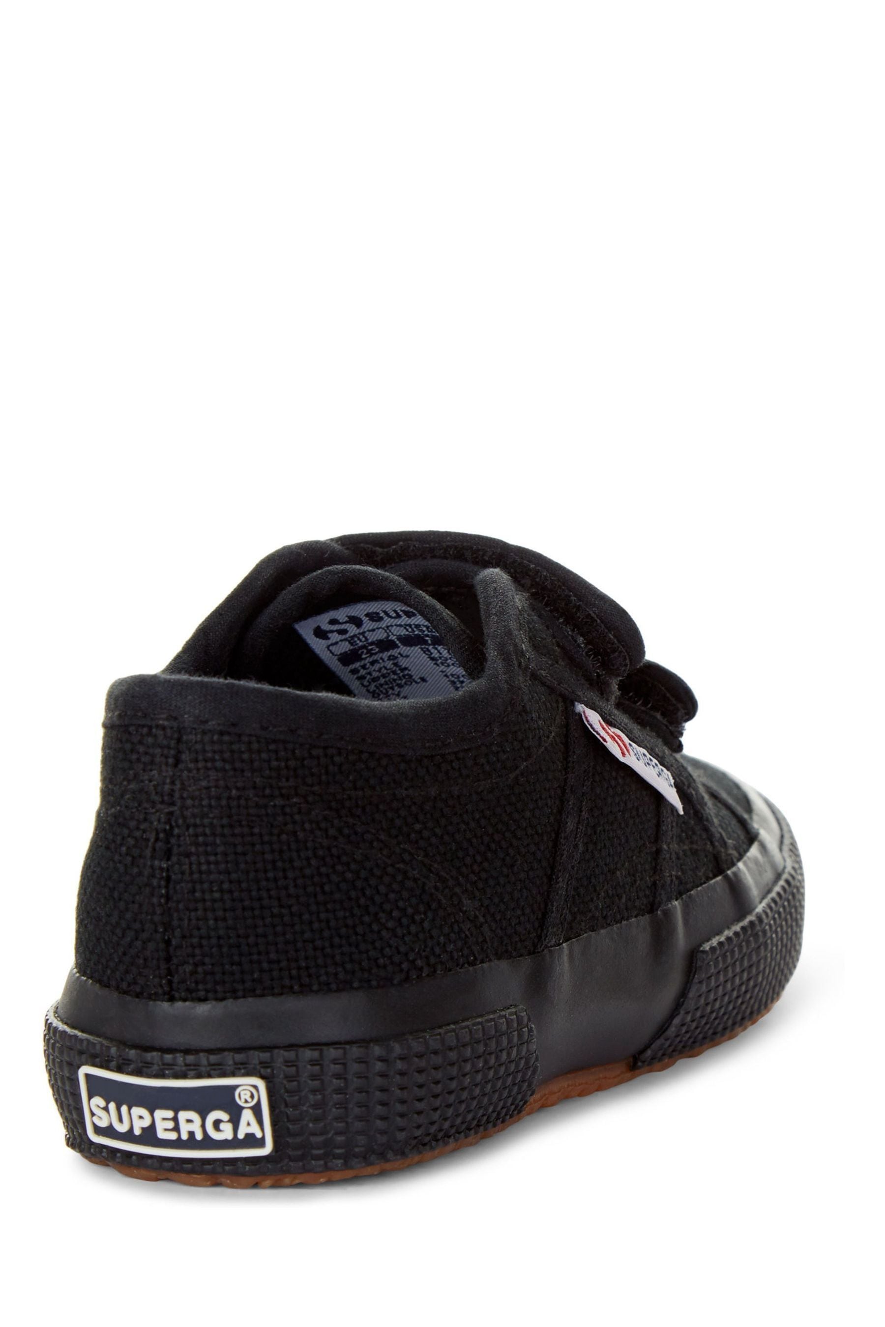 Superga black velcro store