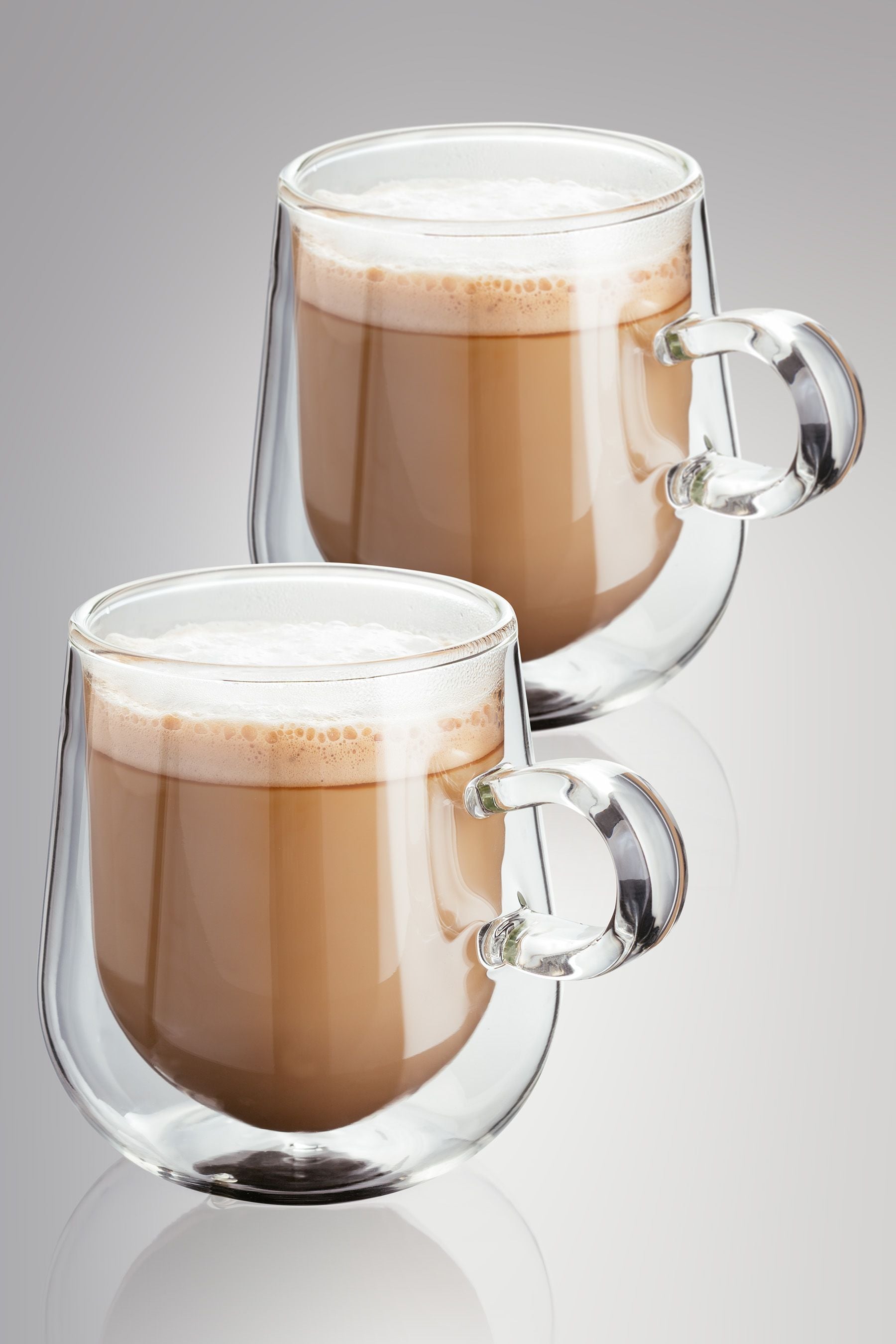 Double walled shop glass cups