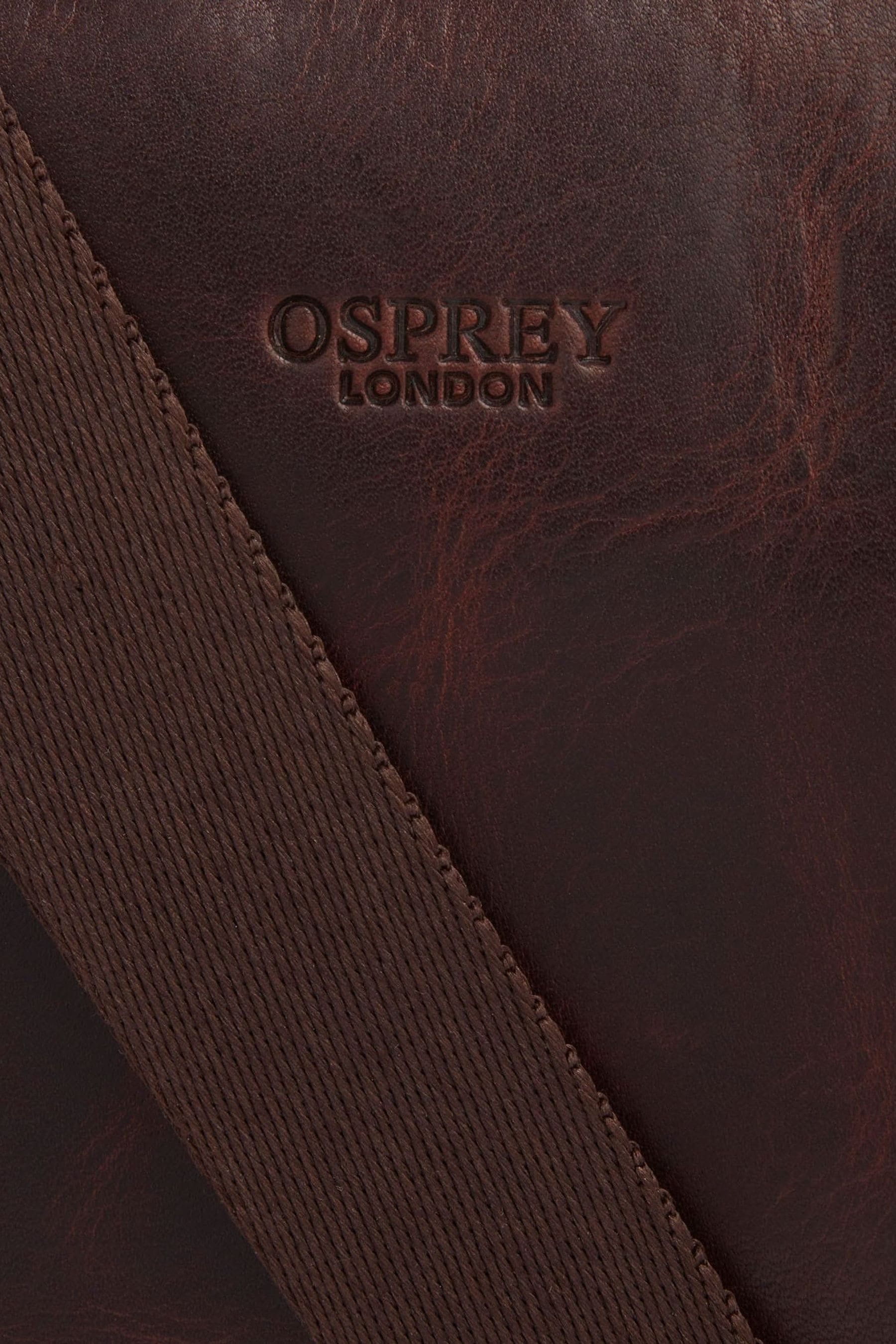 Buy OSPREY LONDON Carter Saddle Leather Small Messenger Bag from