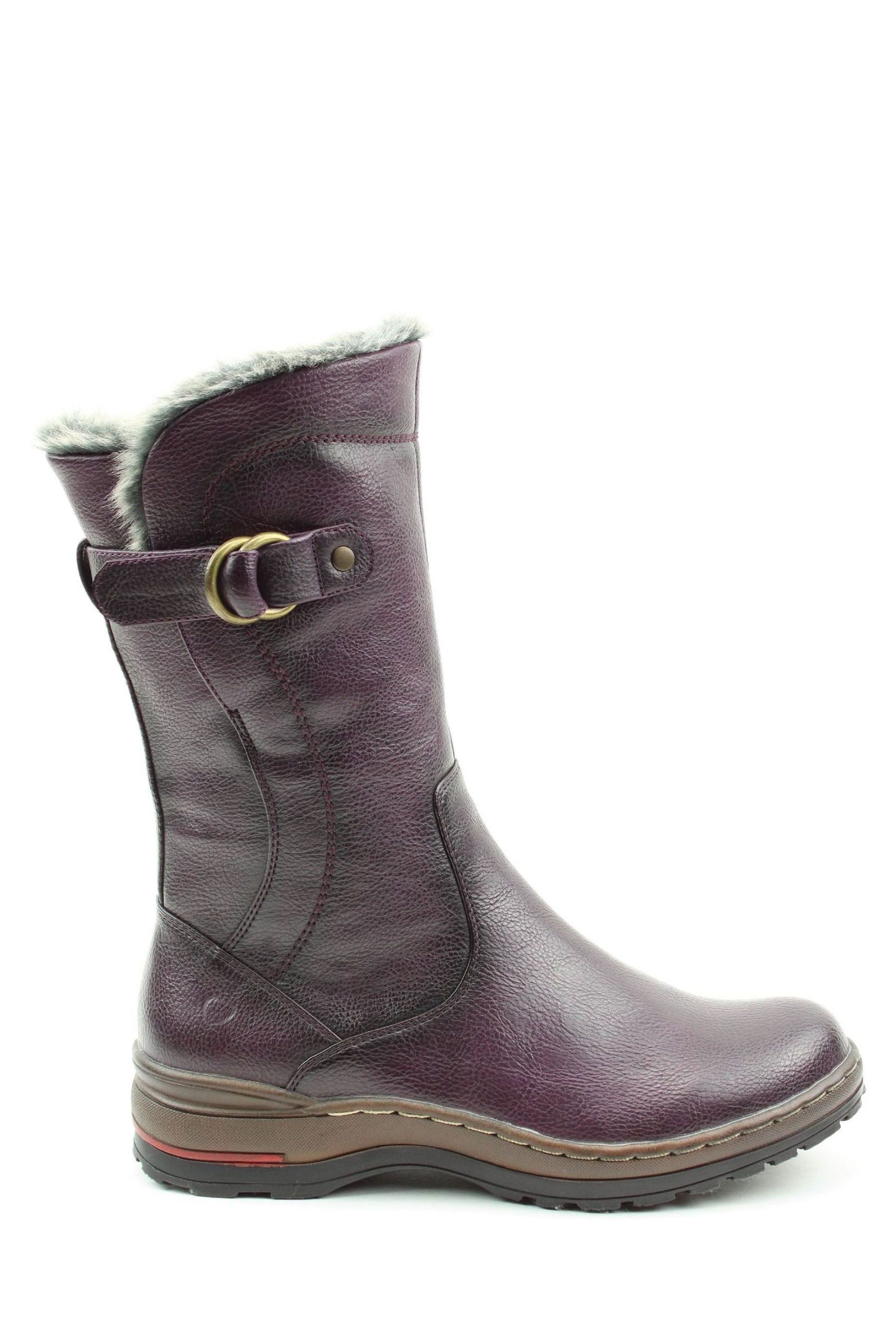 Purple mid calf clearance boots