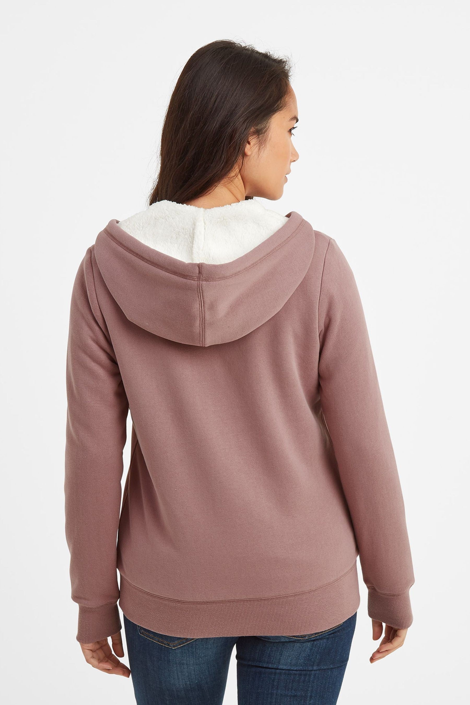 Sherpa lined clearance pullover hoodie women's