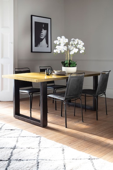 Gallery Home Gold Mejia 4 Seater Dining Table